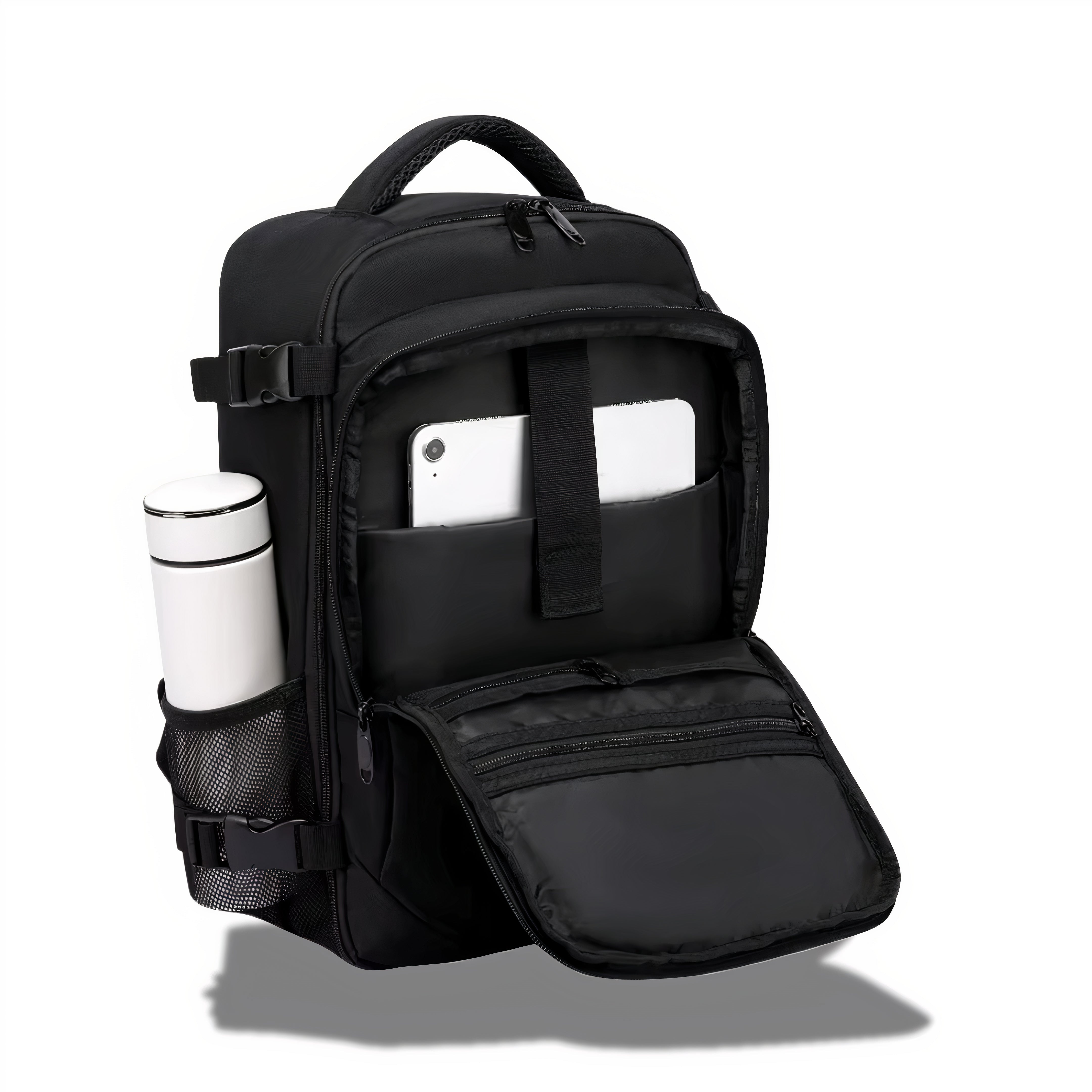 FlyBag kézipoggyász hátizsák beépített USB porttal és kábellel